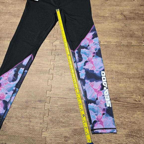 Sea Doo UV +50 Protection Sport Leggings Black Women Size Small Quick Dry NWT - Picture 6 of 13